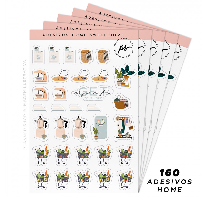 Kit de Adesivos - Home Sweet Home