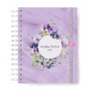 Mini Planner 2024 - Violet Floral Paint - 1